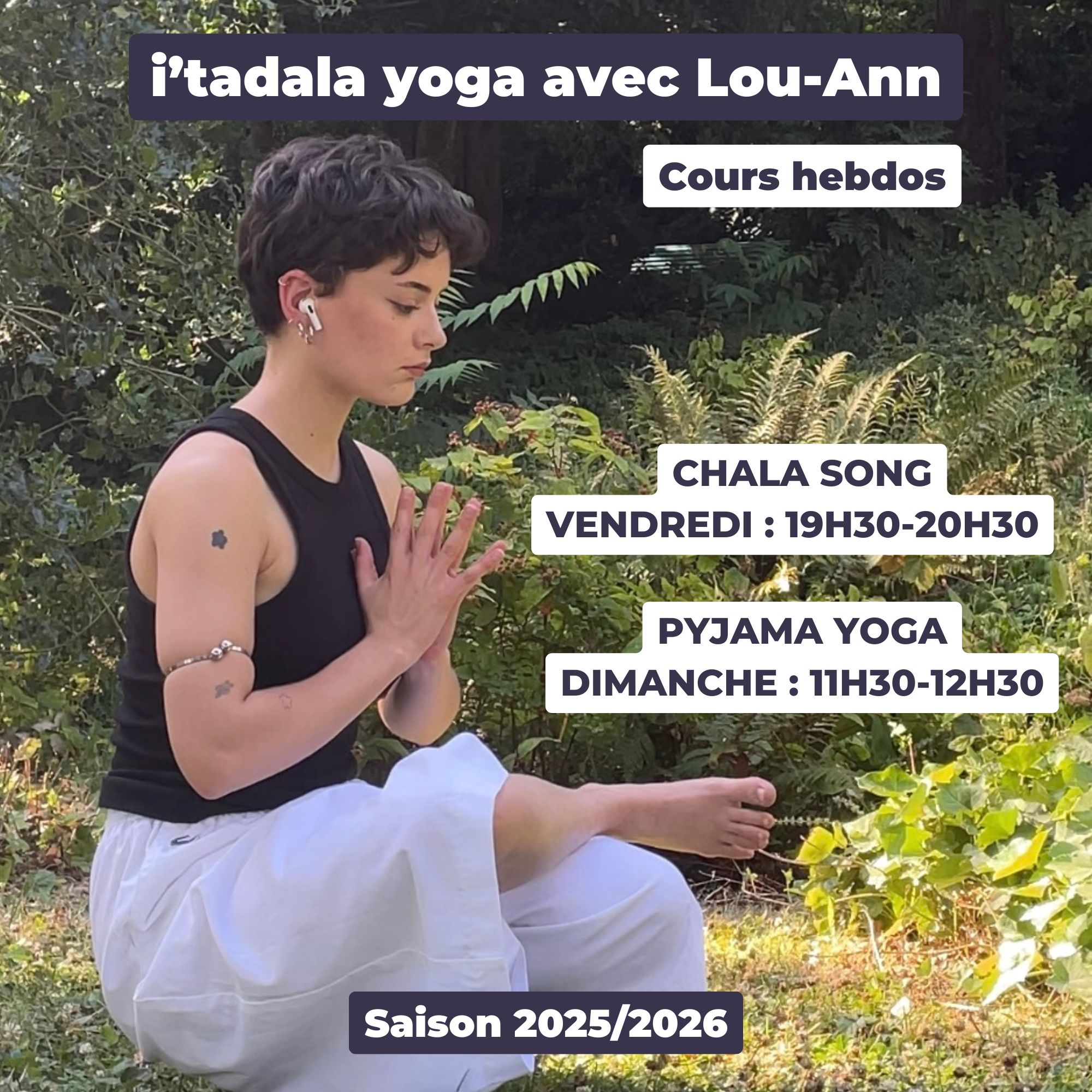 Yoga à Rennes avec i’tadala yoga Lou-Ann